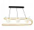 Pendente Beat Preto e Dourado (c)68cm (l)12cm (a)18cm 3x75w G9 - Pendente Beat Black Gold e White (c)68cm (l)12cm 3x75w G9 - HL024 - loja online
