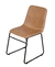CADEIRA VERNER ESPUMA REVESTIDA EM PU CARAMELO E BASE EM AÇO PINTADO - Cod. OR-4408CARAMELO - comprar online