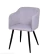 CADEIRA CHARLA LINHO CINZA BASE METAL COR PRETA - Cod. OR-1126BPCINZA - comprar online