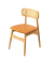 CADEIRA RAINER EM MADEIRA COM ASSENTO EM PU CARAMELO - Cod. OR-1173CLARACARAMELO - comprar online