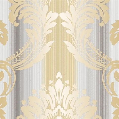Classic Silks 2 - Sandra Damask CÓDIGO: CS35605 FABRICANTE: NORWALL RAPPORT: 53 CM METRAGEM: 10M X 52CM