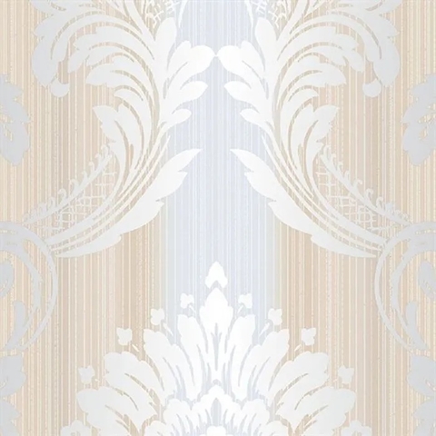 Classic Silks 2 - Sandra Damask CÓDIGO: CS35607 FABRICANTE: NORWALL RAPPORT: 53 CM METRAGEM: 10M X 52CM