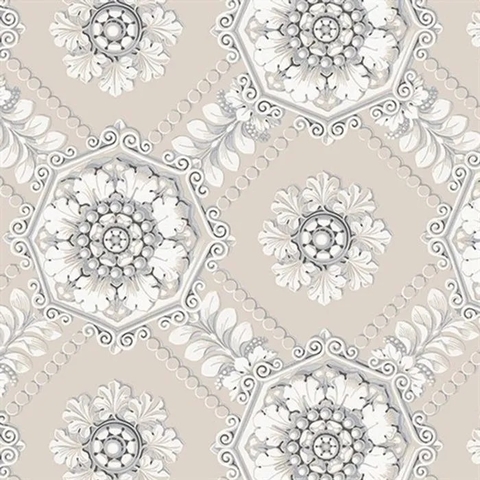 Classic Silks 2 - Lexie Tiles CÓDIGO: CS35629 FABRICANTE: NORWALL RAPPORT: 26,5 CM METRAGEM: 10M X 52CM