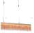 Pendente Voile Rose Gold (c)120cm (l)2.5cm (a)18cm 1x33,6w 3000k 1680lm - BB003 - comprar online
