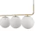 Pendente Petit Poa Dourado e Branco (c)98cm (l)15cm (a)28cm 5xe27 Bolinha 25w - SQ002 na internet
