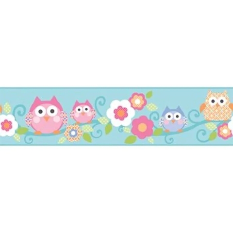 Cool Kids - Owl FX CÓDIGO: KS2213BD FABRICANTE: YORK RAPPORT: 91,4 CM METRAGEM: 4,57M X 23CM