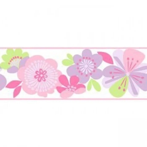 Cool Kids - Flowers FX CÓDIGO: KS2225B FABRICANTE: YORK RAPPORT: 64,1 CM METRAGEM: 4,57M X 23CM