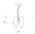 PENDENTE BOULDER BRANCO / DOURADO 2XLED 8W - comprar online