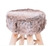 BANQUINHO GLAMOUR PELO MESCLA BASE MADEIRA - Cod. OR-6620MESCLA - Móveis planejados, Móveis soltos, Iluminação, Cortinas e Persianas, Decoração,Floricultura Permanente, Tapetes e Papel de Parede 