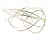 Pendente Ninho Dourado e Branco (d)62cm 1x36w 3000k 2880lm - WD017L - comprar online