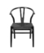 CADEIRA WISHBONE MADEIRA PRETA ASSENTO EM RATTAN - Cod. OR-1170MADEIRAPRETA na internet