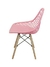 CADEIRA KAILA PP ROSA BASE MADEIRA - Cod. OR-1118BROSA - Móveis planejados, Móveis soltos, Iluminação, Cortinas e Persianas, Decoração,Floricultura Permanente, Tapetes e Papel de Parede 