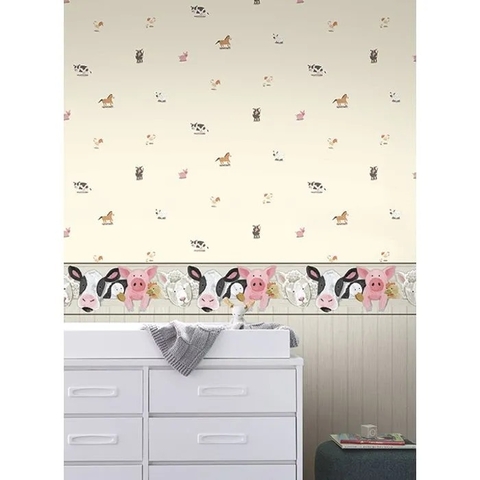 Brothers and Sisters - Bichinhos - Faixa CÓDIGO: SB7679-G BUCALO RAPPORT: 0 METRAGEM: 4,57 METROS X 0,23 CM