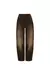 CALCA JEANS BALLON MARROM TIG