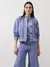 JAQUETA GENEBRA MOLETOM RAMADO BLUE PINK POA - comprar online