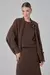 CASACO OVER EM TRICOT MARROM CORI - comprar online