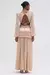 VESTIDO LONGO METALLIC INTENSE BEGE PATBO - loja online