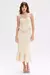 SAIA MIDI PAPILON JACQUARD BEGE PATBO - comprar online
