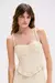 TOP PAPILON JACQUARD BEGE PATBO - comprar online