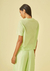 T SHIRT MALHA LISA MENTA CORI - comprar online