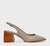 SCARPIN SLINGBACK CLASSICO SALTO BLOCO CINZA CARRANO
