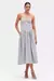 VESTIDO MIDI CORSET CINZA PATBO - loja online