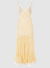 VESTIDO MIDI LINHO MARINE AMARELO PATBO - comprar online