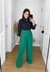 CALÇA PANTALONA ALFAIATARIA VERDE na internet