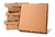 CAJA PIZZA MICROCORRIGADA MARRON AMERICANA - comprar online
