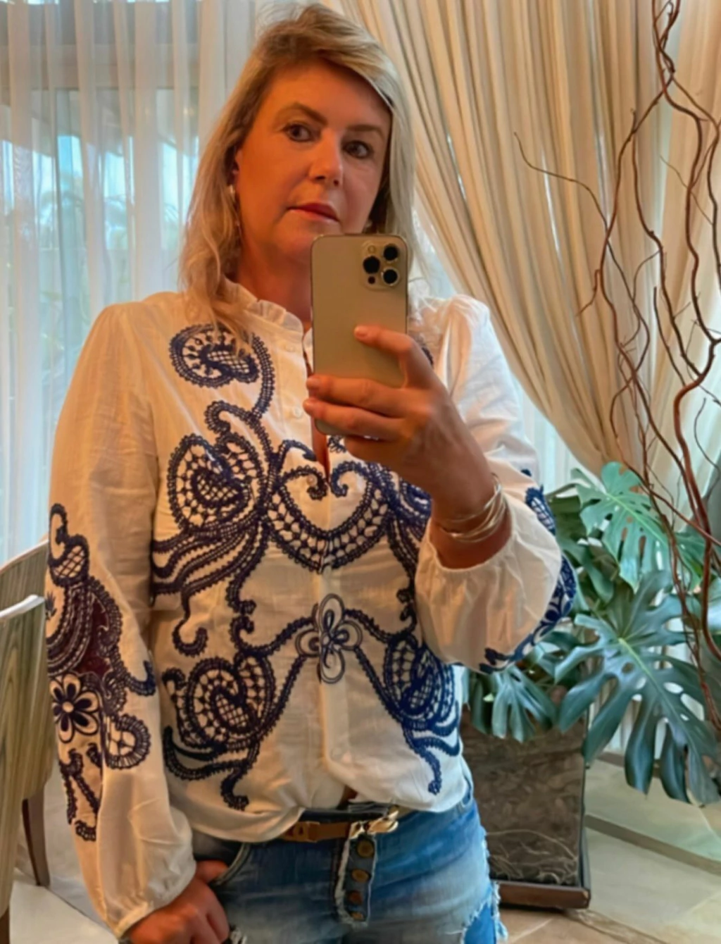 Camisa Boho Chic Branca