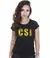 Camiseta Baby Look Feminina CSI Crime Scene Investigation Team Six Brasil