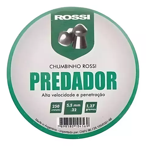 CHUMBINHO ROSSI PREDADOR 5,5 MM (250 UN)