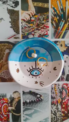 Aros acero dona perlas
