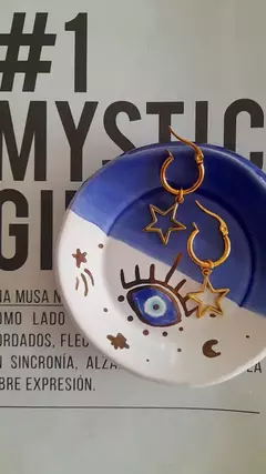 Aros acero estrellitas