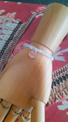 Pulsera cristal conico transparente