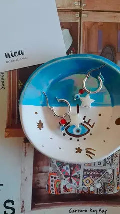 Aros estrellas perlas & ojitos
