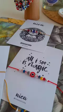 Pulsera Turquito & Cristales - Nica Coitinho
