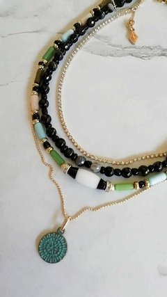 Collar Hindú Verde Tornasol