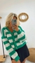 SACO DE LANA A RAYAS CON BOTON en internet
