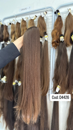 CABELO HUMANO LOIRO ESCURO NATURAL 71 CM 105 GRAMAS -ETIQUETA DOURADA