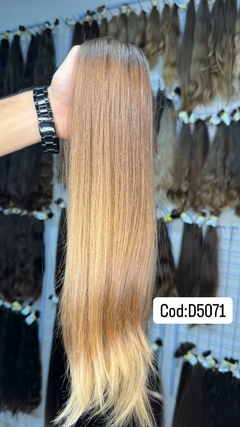 CABELO HUMANO LOIRO CLARÍSSIMO NATURAL 53CM 95 GRAMAS
