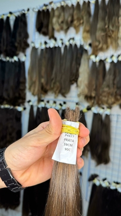 CABELO HUMANO MORENO ILUMINADO 59CM 90 GRAMAS - comprar online