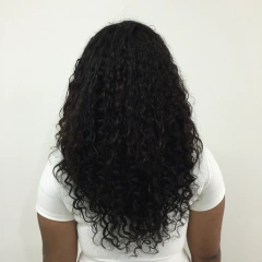 MEGA HAIR COR 1 CACHEADO - CABELO HUMANO DO SUL - Cabelo Mais Estética