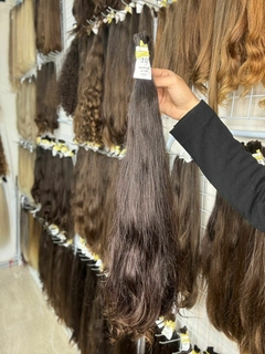 CABELO LOIRO ESCURO NATURAL 61CM 115 GRAMAS - comprar online