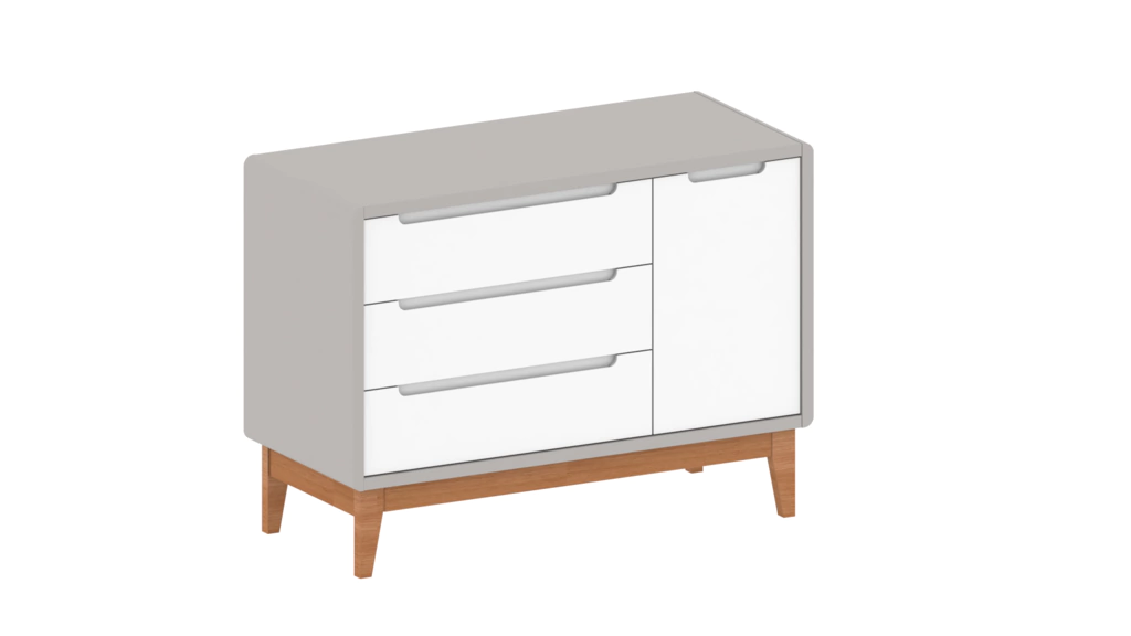 Comoda com porta BO Cia do Móvel