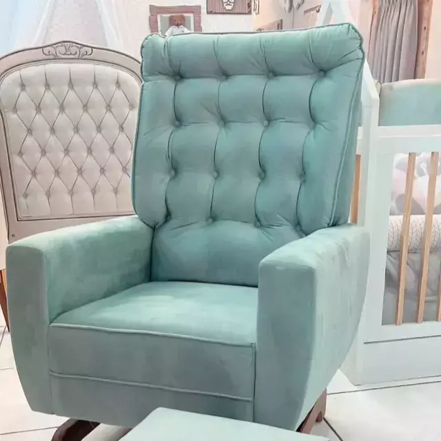Poltrona balanço Olivia com Puff
