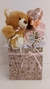 Caja 16 Arabescos Chocolate con Oso de Peluche