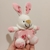 Conejitos Benjamines de Plush - Tonos Rosados - Concepto Guada