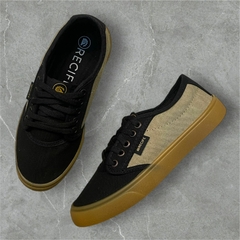 ZAPATILLA RECIFE ROMA NEGRO CAMEL - comprar online