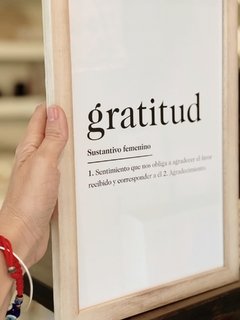 Cuadro Gratitud